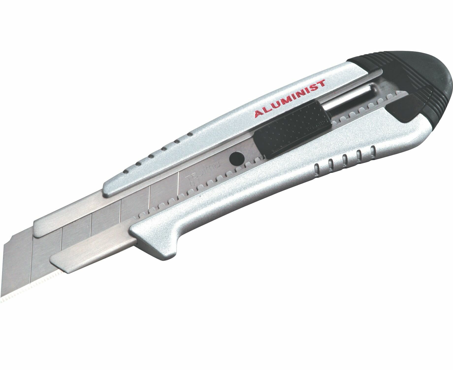 Нож TAJIMA AC500SB Aluminist, 18 мм, серебристый алюминиевый корпус,с автофиксацией 3 лезвия